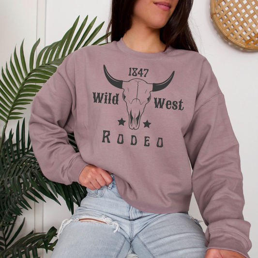 Wild West Rodeo Crewneck Sweater